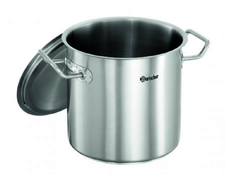 Marmite inox avec couvercle - 6 litres - 295x220x240 mm