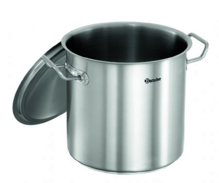 Marmite inox avec couvercle - 11 litres - 360x265x300 mm