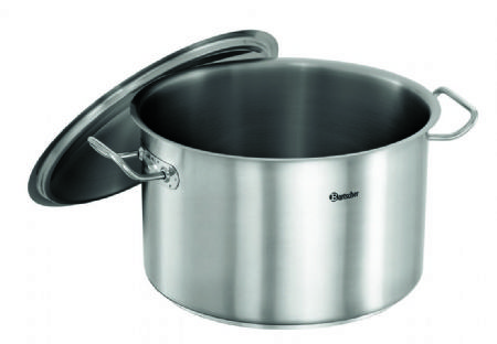 Marmite inox avec couvercle - 16 litres - 355x443x270 mm