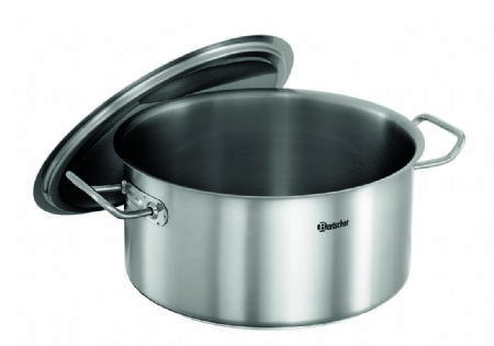 Marmite inox avec couvercle - 10,4 litres - 430x320x220 mm