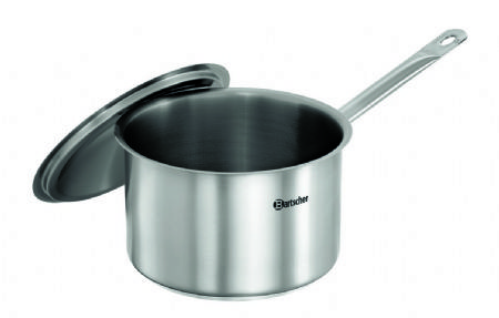 Casserole inox avec couvercle - 4 litres - 222x407x178 mm