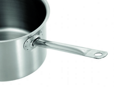 Casserole inox avec couvercle - 4 litres - 222x407x178 mm