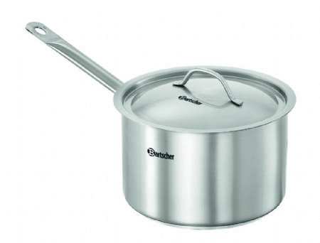 Casserole inox avec couvercle - 4 litres - 222x407x178 mm