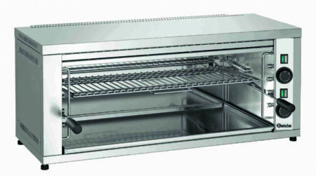 Salamandre professionnelle triphase rglable en hauteur avec 2 zones - 4,4 kW - 880x550x390 mm