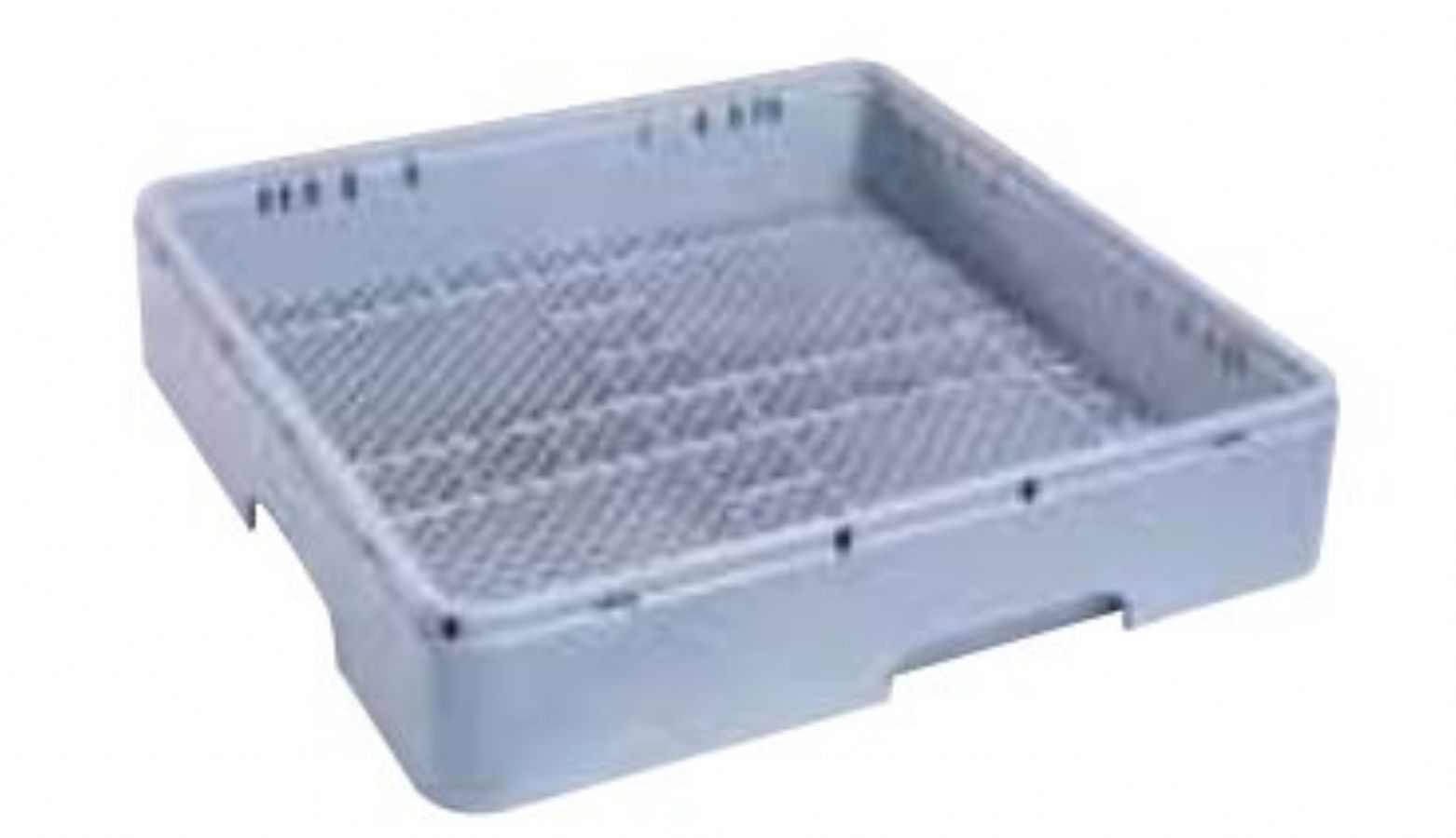 Panier de lavage en plastique 500x500 - Panier  couvert en vrac mailles fines