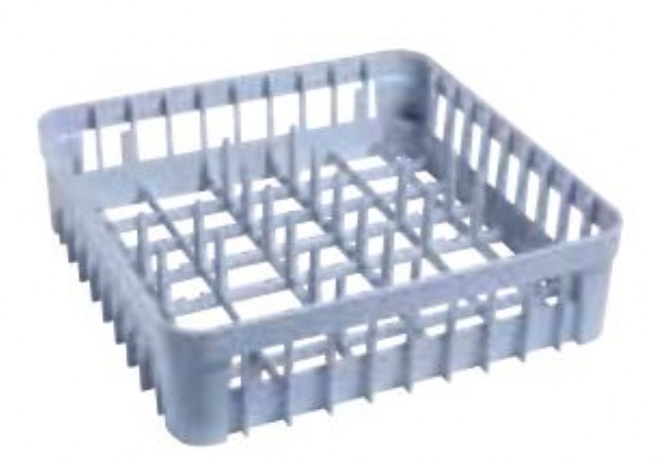 Casier de lavage 400x400 - Qualit plastique - 8 assiettes - Hauteur 150mm