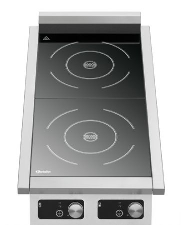 Rchaud  induction 2 plaques triphas 3.5+3.5 kW - 434x900x233 mm