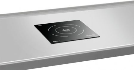 Plaque  induction noire avec 1 zone de cuisson - 320x340x75 mm