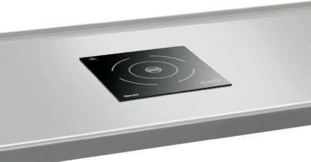 Plaque  induction noire avec 1 zone de cuisson - 320x340x98 mm