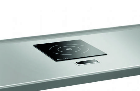 Plaque  induction avec zone circulaire pour chafing dish - 320x370x80 mm