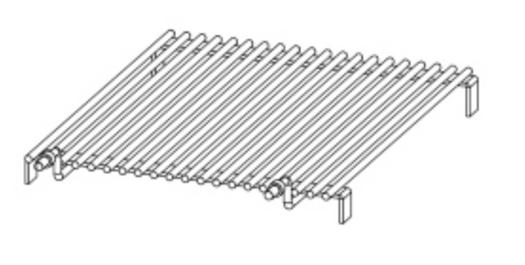 Grille canele 365x507x70 mm pour modle profondeur 600 mm