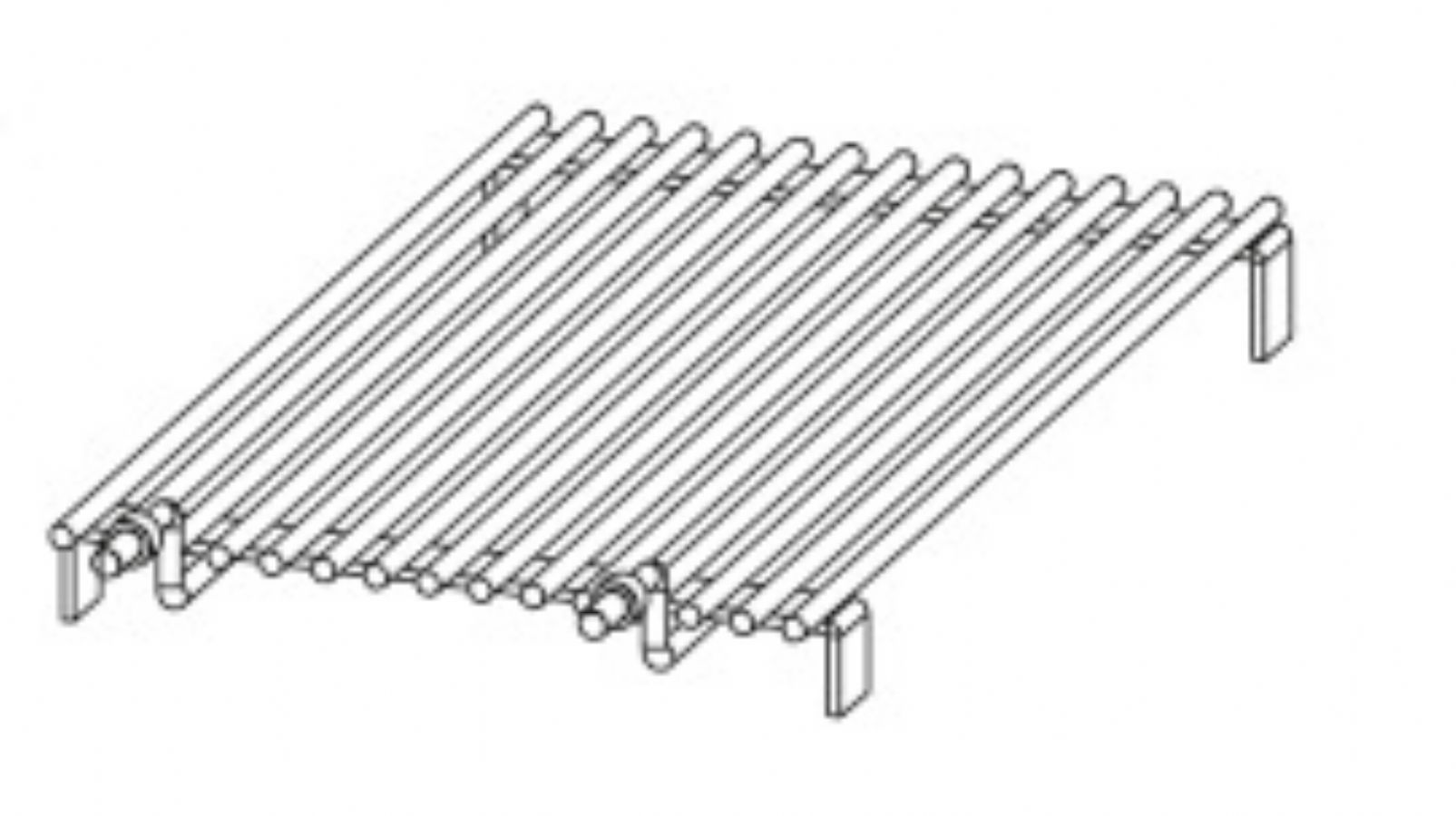 Grille canele 268x507x70 mm pour modle profondeur 600 mm