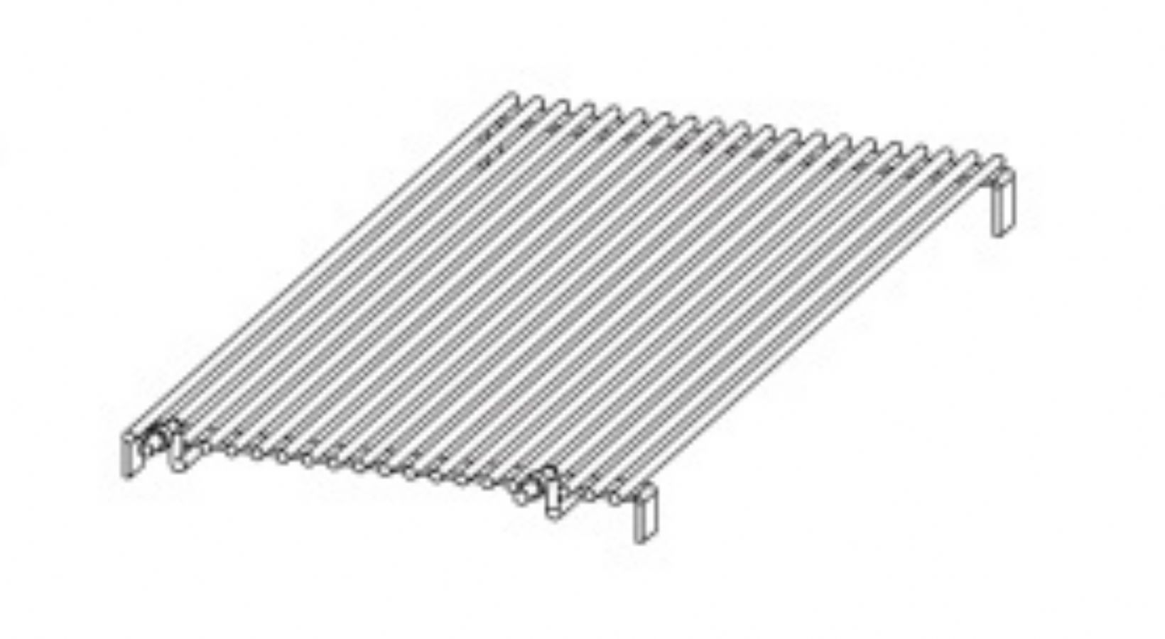 Grille canele 365x787x70 mm pour modle profondeur 900 mm