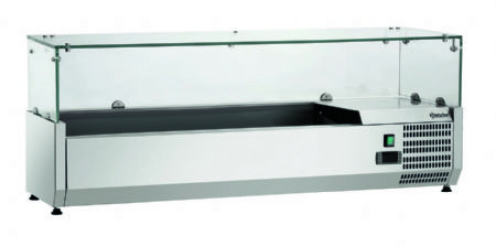 Vitrine rfrigre avec 5 bacs GN 1/4 - 1200x335x459 mm