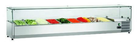 Vitrine rfrigre avec 9 bacs GN 1/3 - 2000x420x225 mm