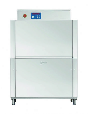 Lave-vaisselle  convoyeur professionnelle triphas - panier 500x500 mm - 1380x715x1900 mm