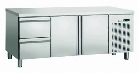 Table rfrigre inox 2 portes et 2 tiroirs - 1792x700x850 mm