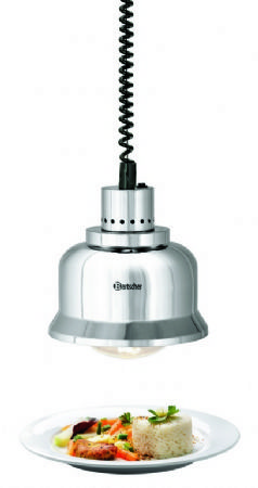 Lampe chauffante argente brillant pour plafond - 250 W