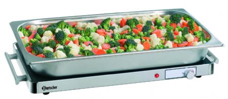 Plaque chauffante en verre pour chafing dish GN 1/1 - 570x335x40 mm