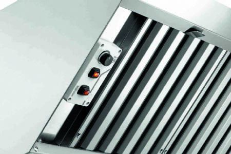 Hotte  condensation en inox - 800  1500 m3/h - 870x950x300 mm