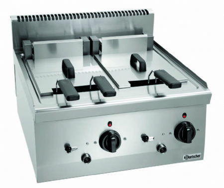 Friteuse lectrique professionnelle 2 cuves de 8 litres - 600x600x290 mm