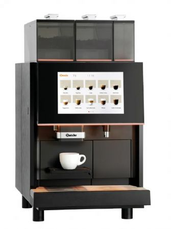 Distributeur automatique de caf Premium noir avec commande tactile rservoir 4 litres