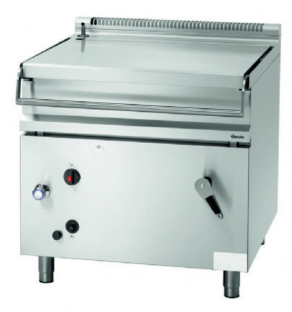 Sauteuse basculante professionnelle gaz cuve 80 litres - 900x900x900 mm