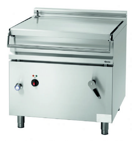 Sauteuse basculante professionnelle triphase cuve 80 litres - 900x900x900 mm