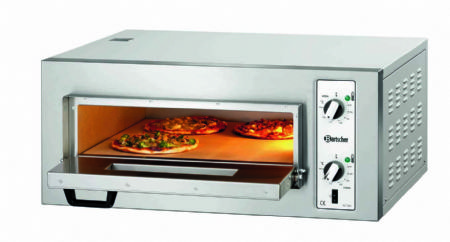 Four  pizza professionnel triphas 1 chambre pour 4 pizza  25 cm - 800x750x360 mm