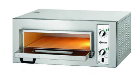 Four  pizza professionnel triphas 1 chambre pour 4 pizza  25 cm - 800x750x360 mm