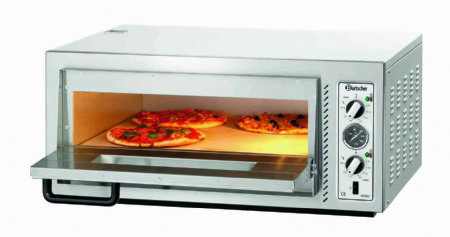 Four  pizza professionnel triphas 1 chambre pour 4 pizza  30 cm - 885x790x400 mm