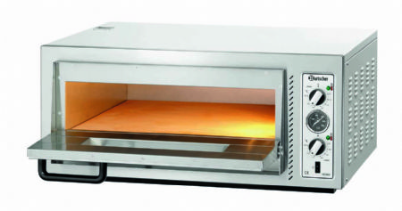 Four  pizza professionnel triphas 1 chambre pour 4 pizza  30 cm - 885x790x400 mm