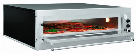 Four  pizza professionnel triphas 1 chambre pour 9 pizza  33 cm - 1310x1270x420 mm