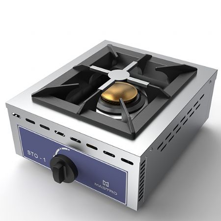 Plan de cuisson professionnel  gaz avec 1 brleur 7 kW (LPG)