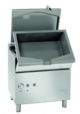 Sauteuse basculante professionnelle inox triphase avec cuve 60 litres sur coffre ferm - 800x740x920 mm