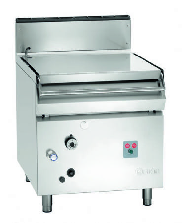 Sauteuse professionnelle gaz cuve 87 litres avec dispositif basculant lectrique - 800x900x900 mm