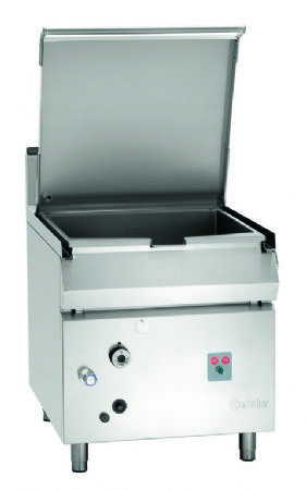 Sauteuse professionnelle gaz cuve 87 litres avec dispositif basculant lectrique - 800x900x900 mm