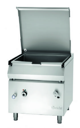 Sauteuse professionnelle triphase cuve 87 litres avec dispositif basculant manuel - 800x900x900 mm