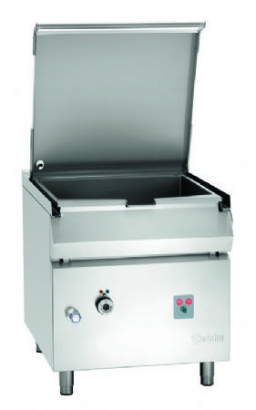 Sauteuse professionnelle triphase cuve 87 litres avec dispositif basculant lectrique - 800x900x900 mm