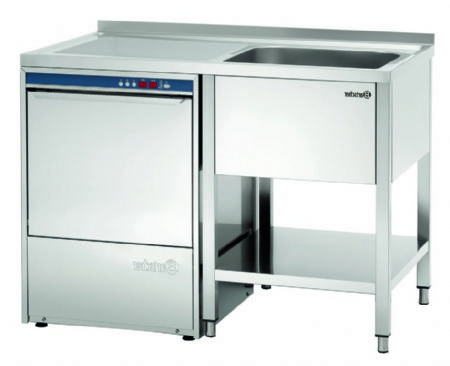 Plonge inox adosse avec emplacement lave-vaisselle  gauche - 1200x700x850 mm