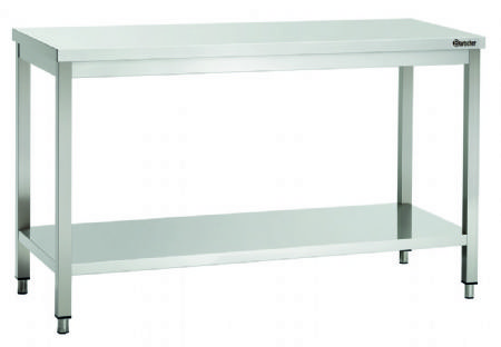 Table de travail inox pour restauration avec tagre - 1400x600x850 mm