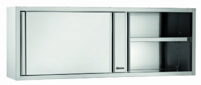 Armoire suspendue inox avec portes coulissantes - 1200x400x660 mm