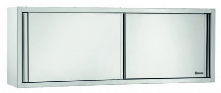 Armoire suspendue inox avec portes coulissantes - 1800x400x660 mm