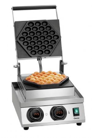 Gaufrier lectrique professionnel simple pour gaufre inox - 300x410x255 mm