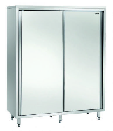 Armoire haute inox avec portes battantes - 1200x600x2000 mm