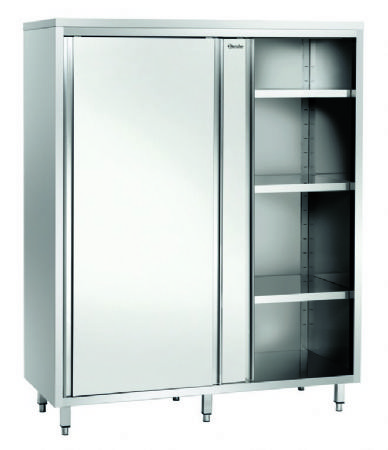 Armoire haute inox avec portes battantes - 1200x600x2000 mm