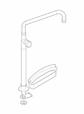 Colonne arrive deau orientable pour fourneaux gaz - 399569