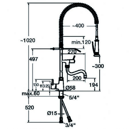 Mitigeur avec croisillons 40L-1801B