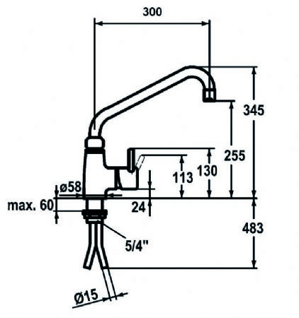 Mitigeur avec croisillons 40L-3601B