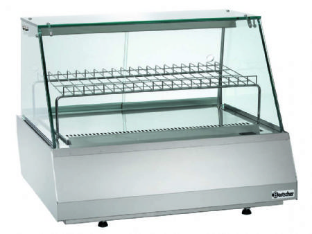 Vitrine rfrigre incline libre service pour snack GN 2/1 - 110 litres - 750x775x600 mm